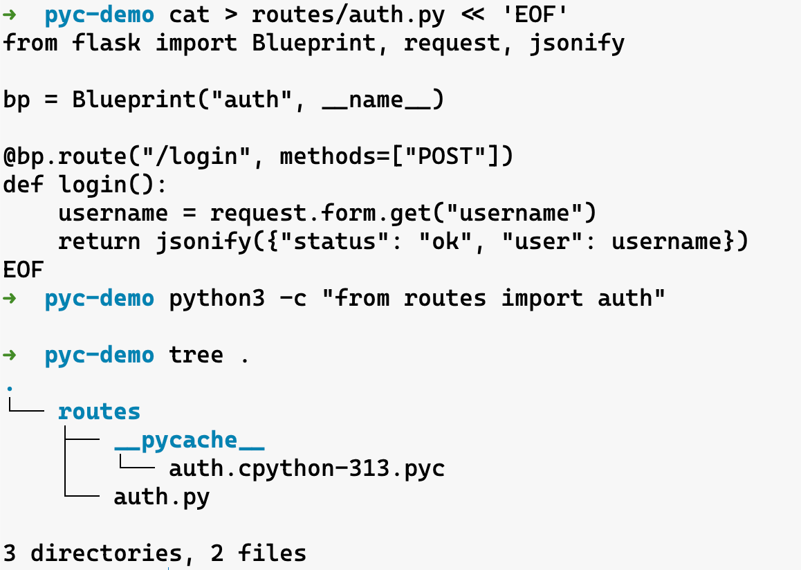 Python Flask App Bytecode Poisoning Example